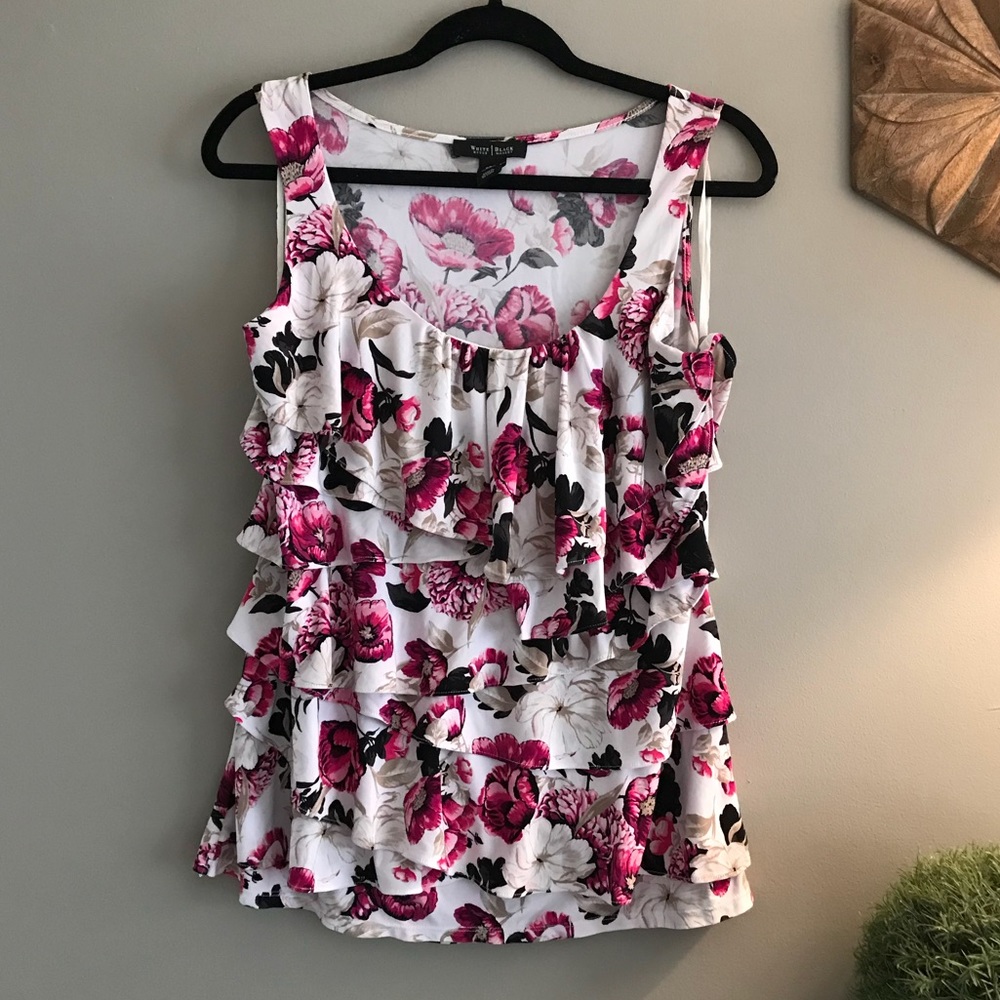 White House Black Market flowered top